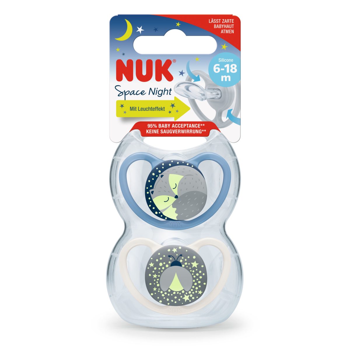 NUK duda varalica - silikon Space Night space&night 6-18 m 10736619