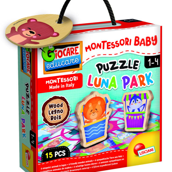 LISCIANI Montessori Wood baby puzzle luna park 96855