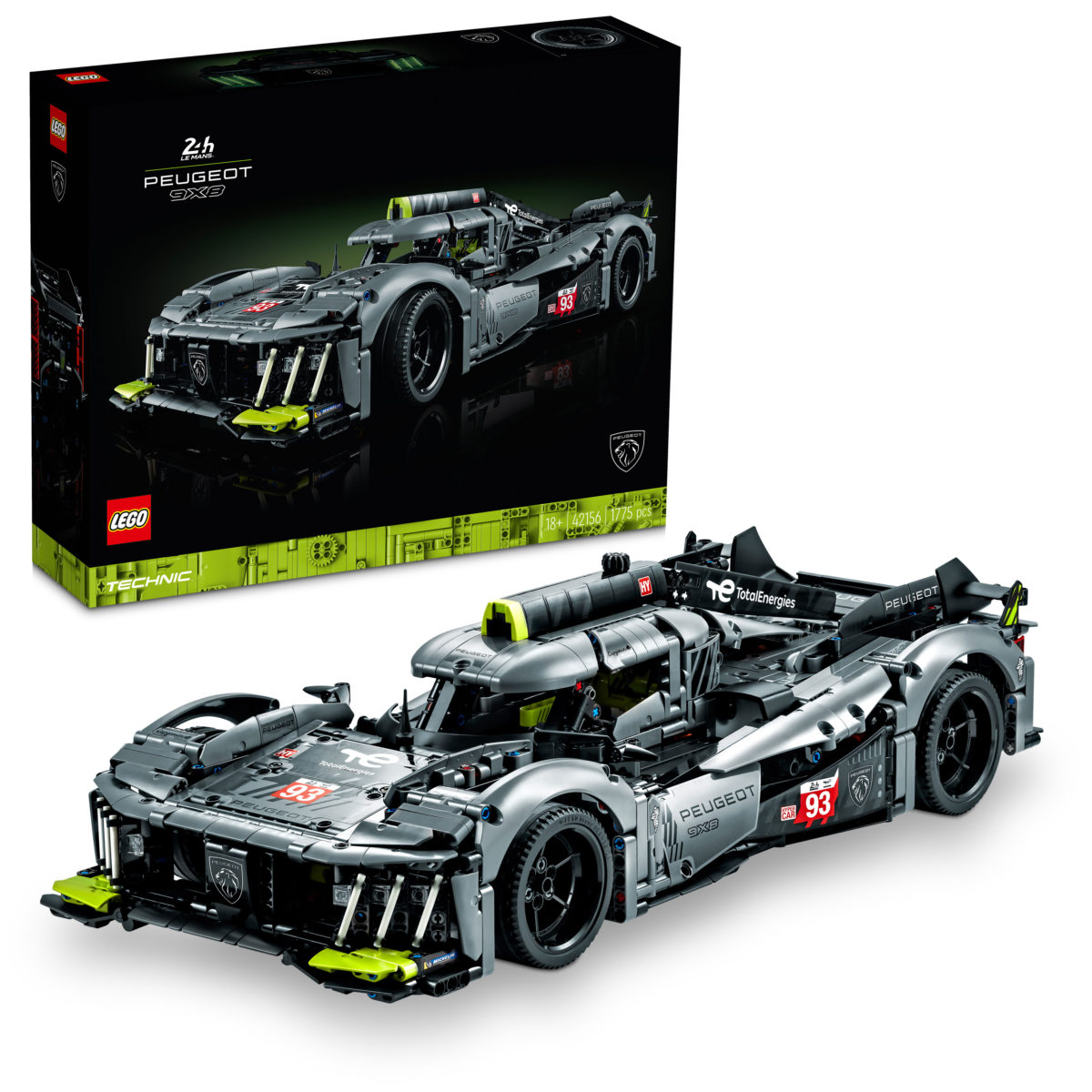 LEGO® TECHNIC™ 42156 PEUGEOT 9X8 24H Le Mans Hybrid Hypercar