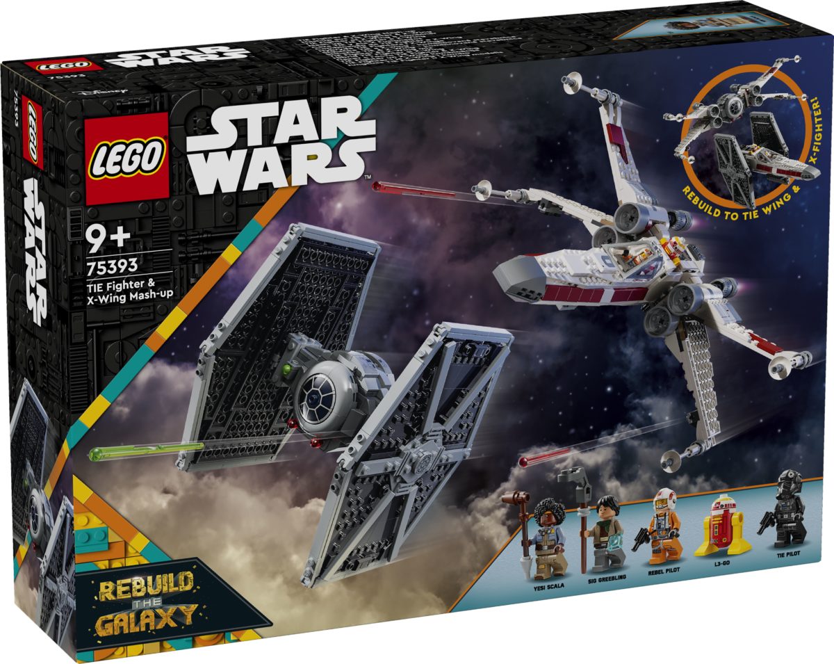 LEGO® STAR WARS™ 75393 TIE Fighter i X-Wing u kombinaciji