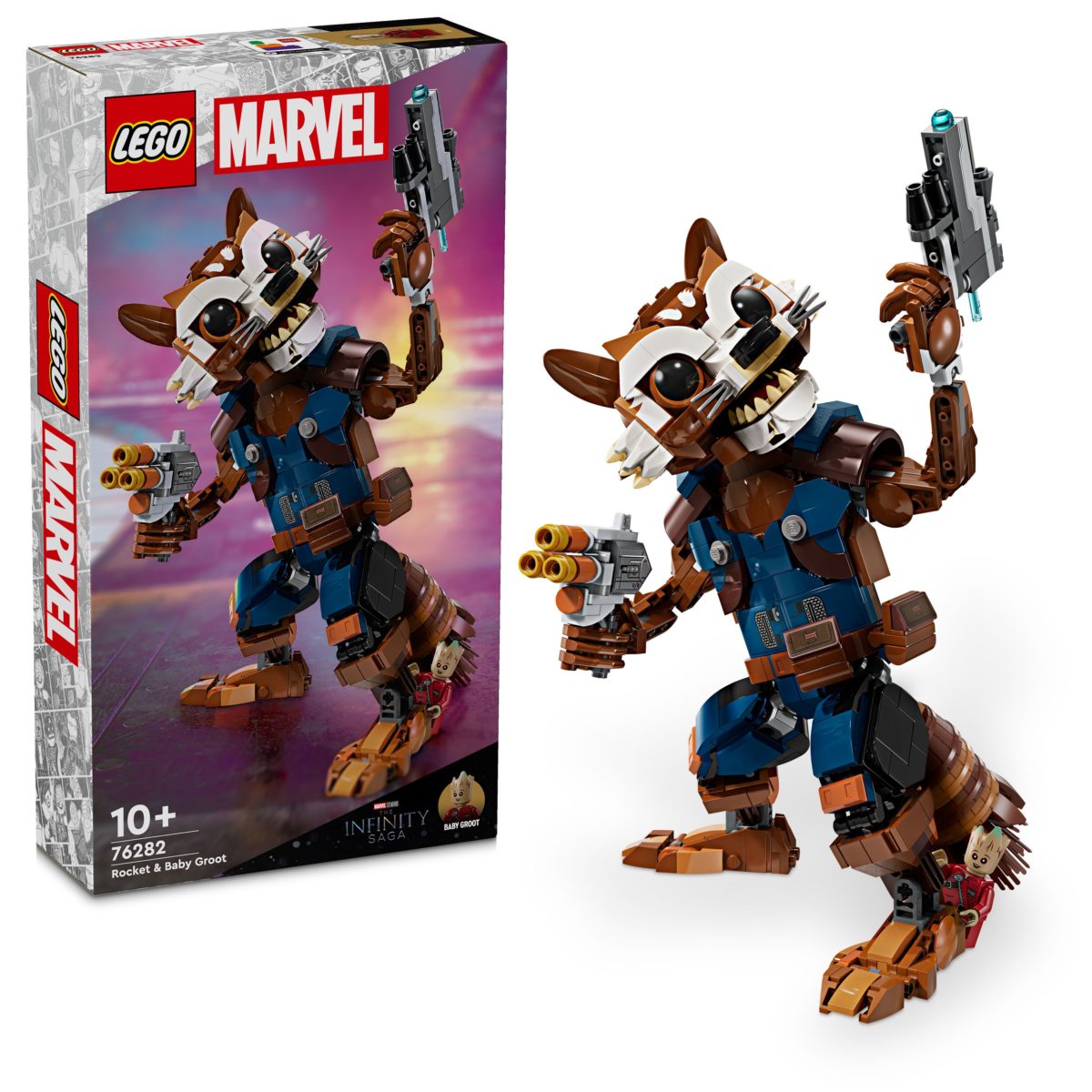 LEGO® SUPER HEROES 76282 Rocket i mali Groot