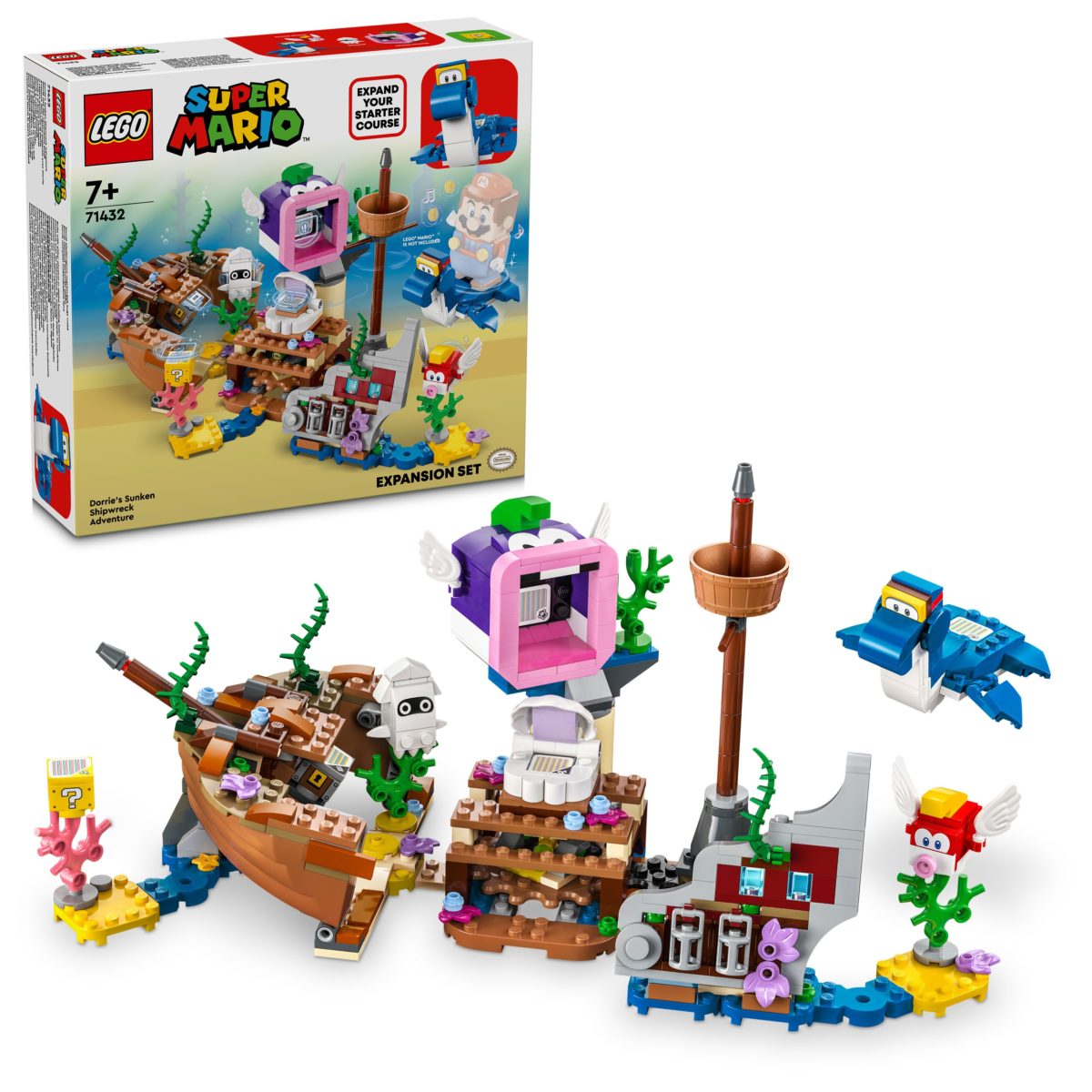 LEGO® SUPER MARIO™ 71432 Dorrie u podvodnoj pustolovini na olupini – proširena staza