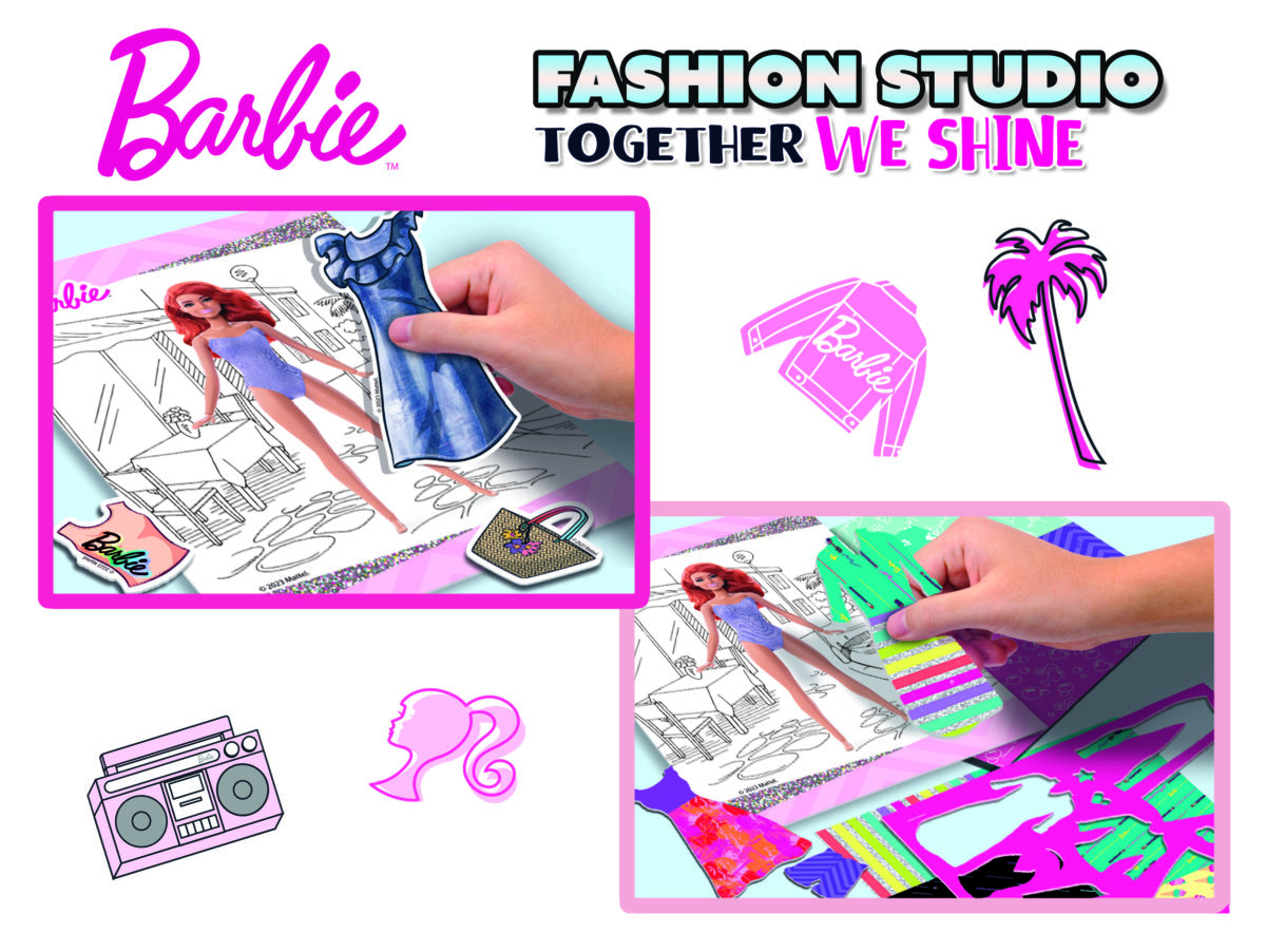 9788833512808 1166814 12808 CMYK1 BARBIE TOGETHER WE SHINE FASHION STUDIO 3