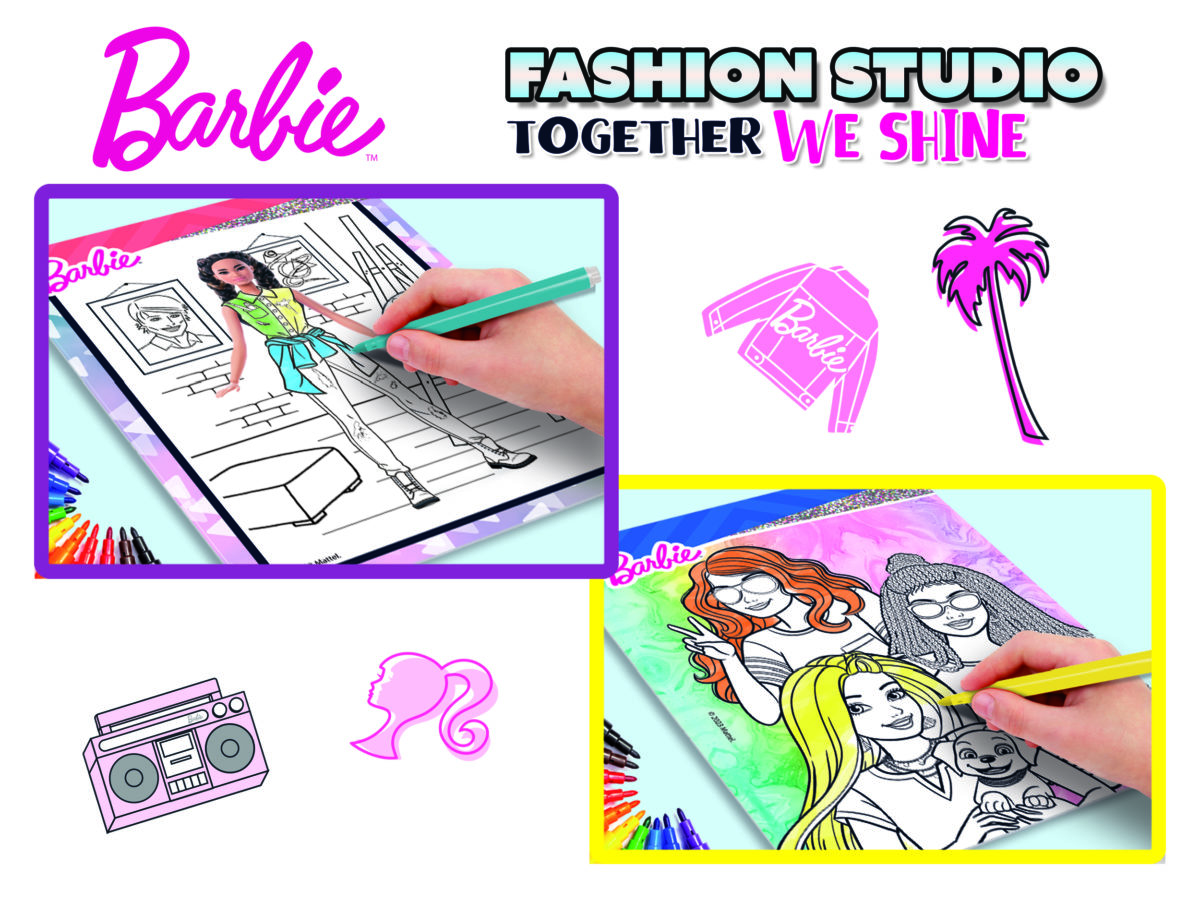 9788833512808 1166814 12808 CMYK1 BARBIE TOGETHER WE SHINE FASHION STUDIO 4