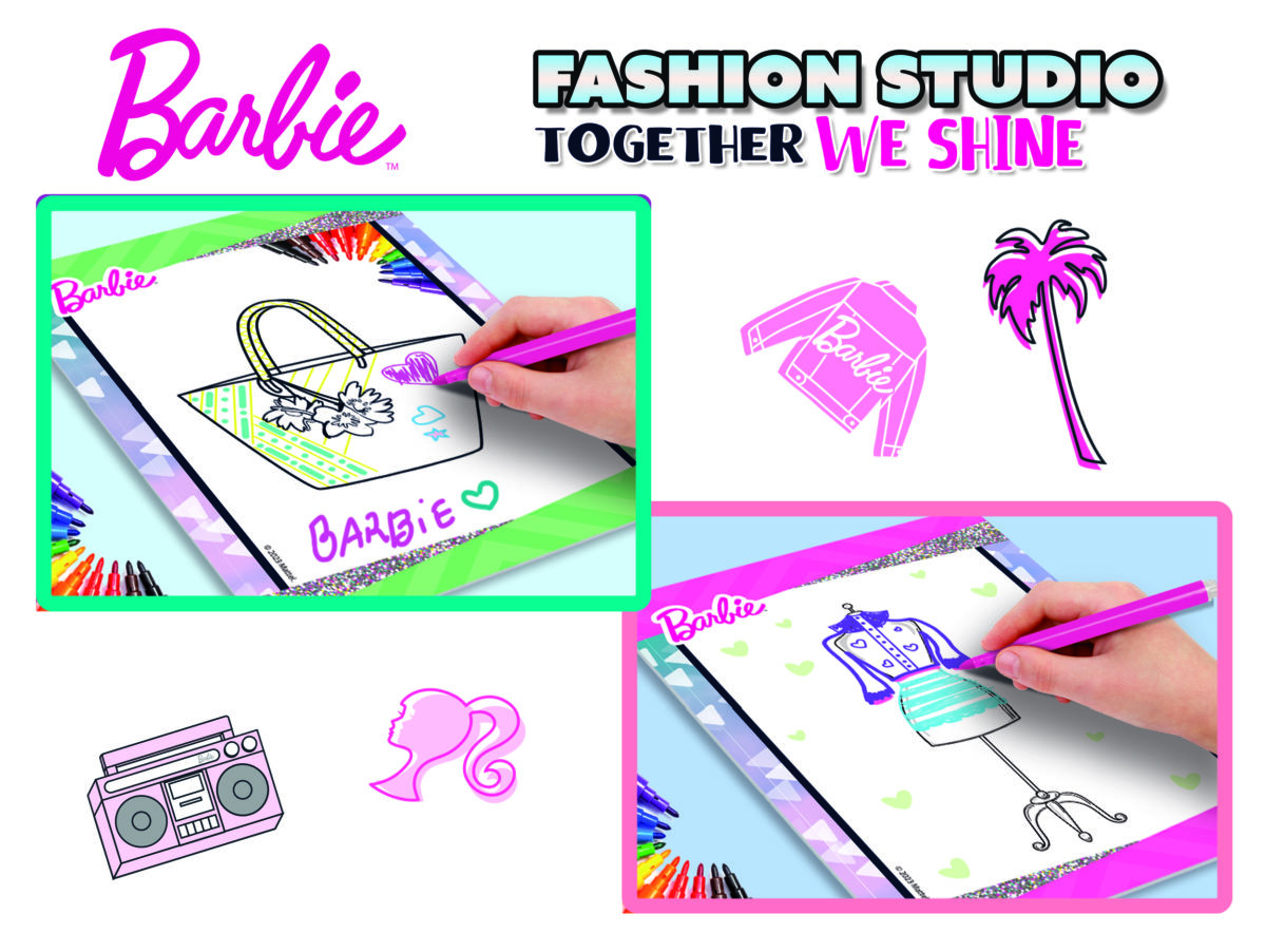 9788833512808 1166814 12808 CMYK1 BARBIE TOGETHER WE SHINE FASHION STUDIO 5