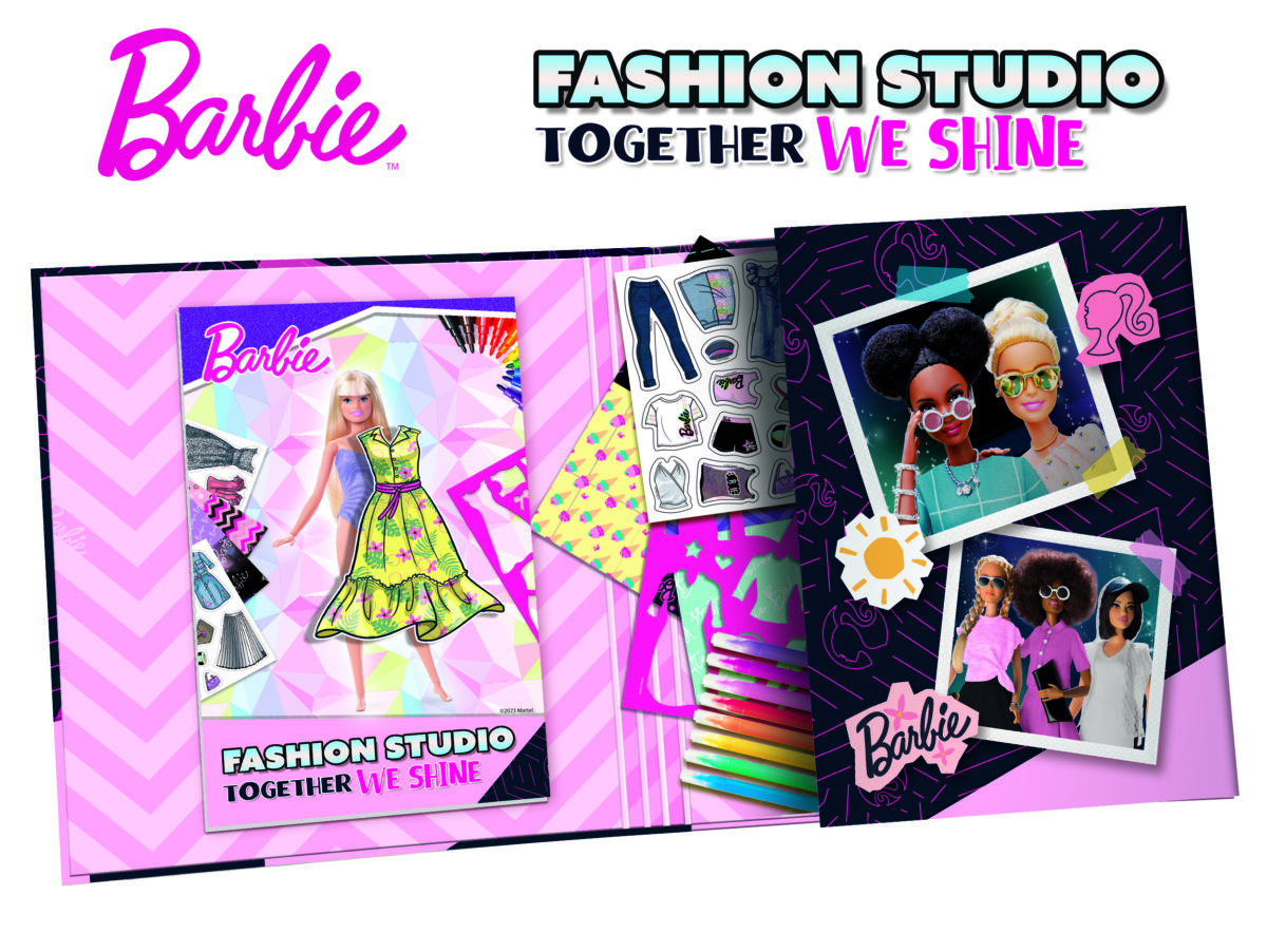 9788833512808 1166814 12808 CMYK1 BARBIE TOGETHER WE SHINE FASHION STUDIO 6