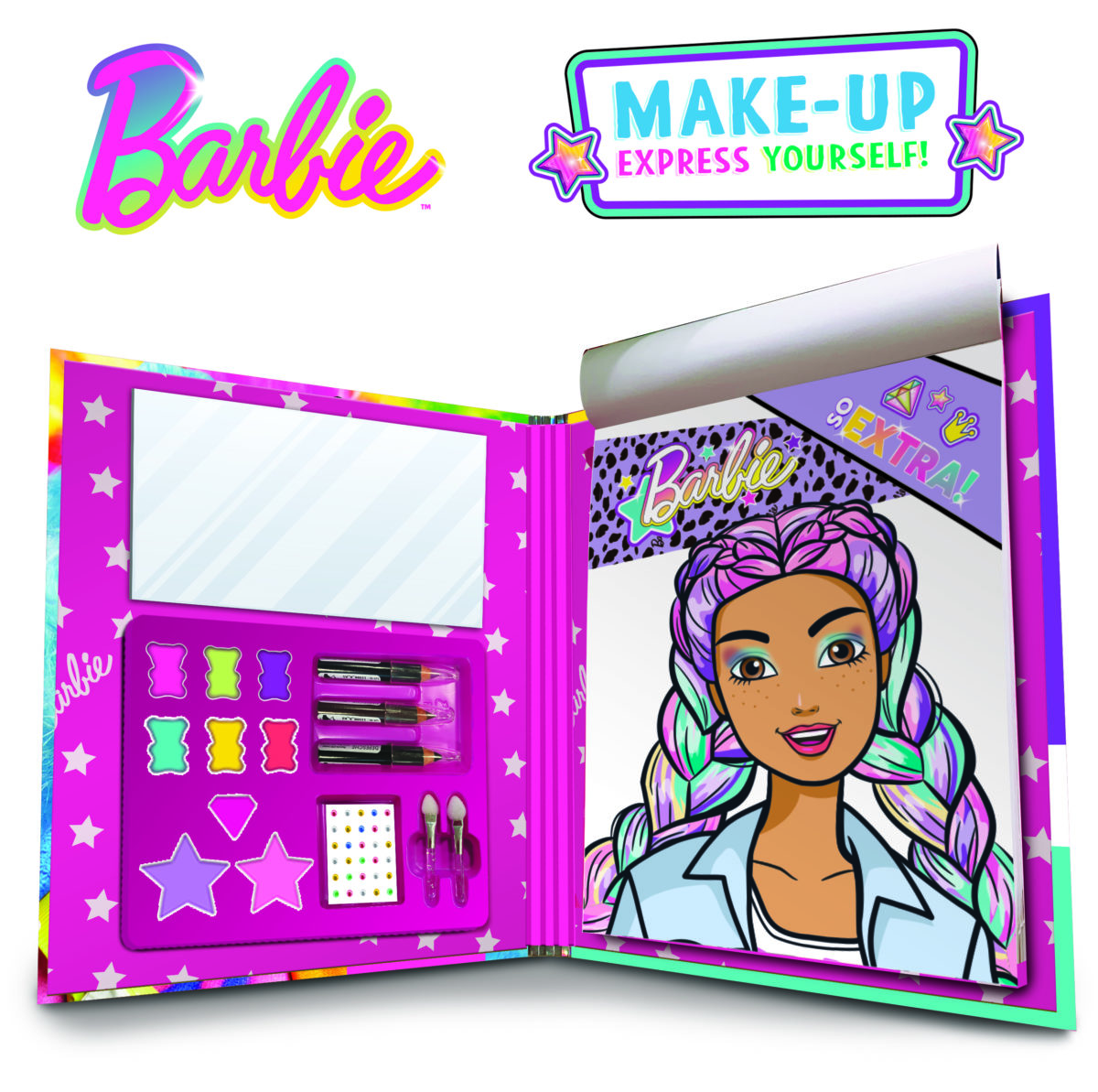 9788833512938 1166817 12938 CMYK1 BARBIE MAKE UP EXPRESS YOURSELF 3